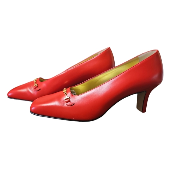 Vintage Escada Red Heels 👠 - Picture 3 of 6